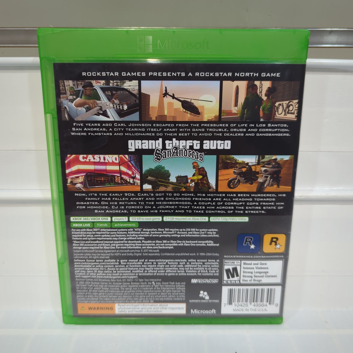 Grand Theft Auto San Andreas - Xbox One
