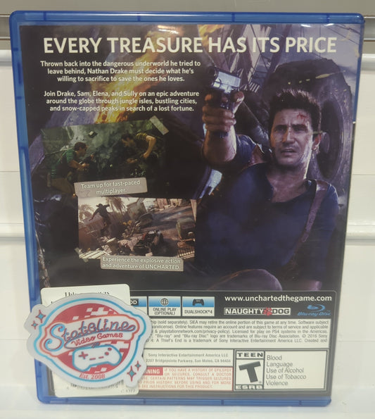 Uncharted 4 A Thief's End - Playstation 4