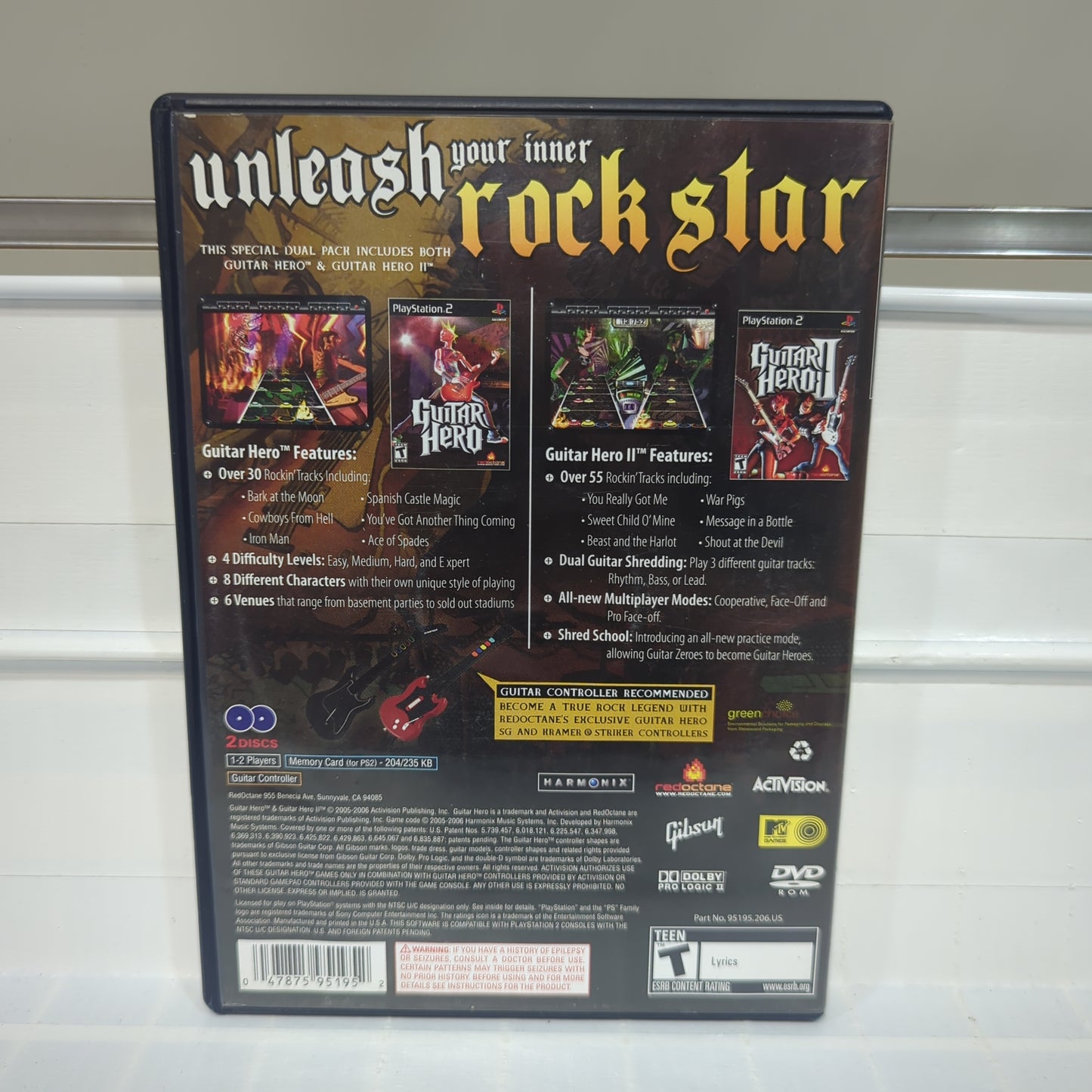 Guitar Hero & Guitar Hero 2 Dual Pack - Playstation 2