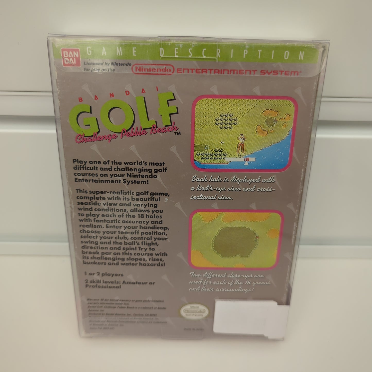 Bandai Golf Challenge Pebble Beach - NES