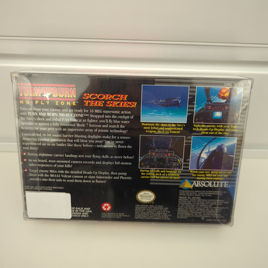 Turn and Burn No Fly Zone - Super Nintendo