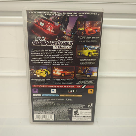Midnight Club 3 DUB Edition - PSP