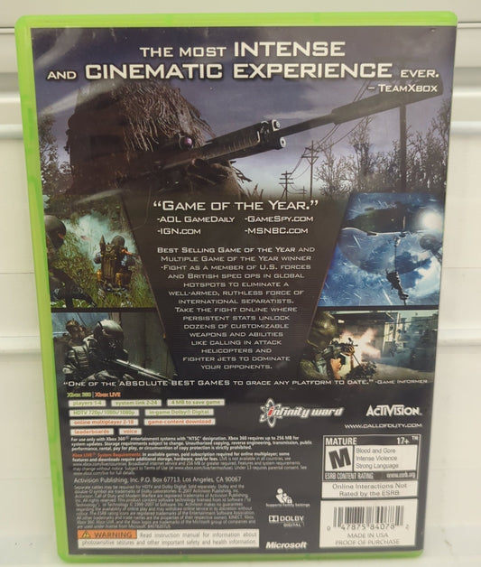 Call of Duty 4 Modern Warfare - Xbox 360