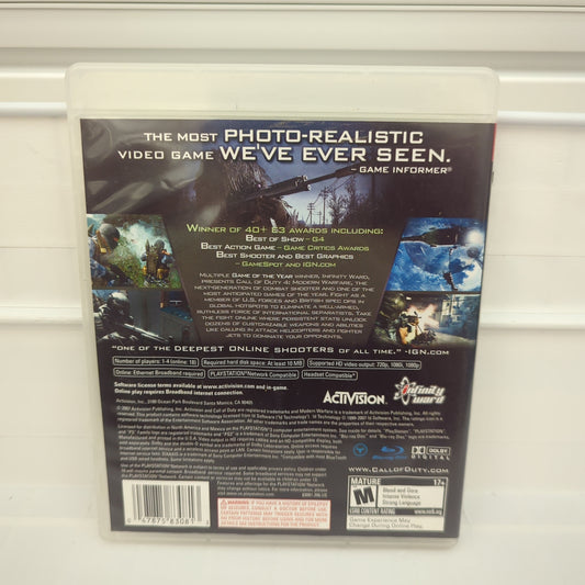 Call of Duty 4 Modern Warfare - Playstation 3