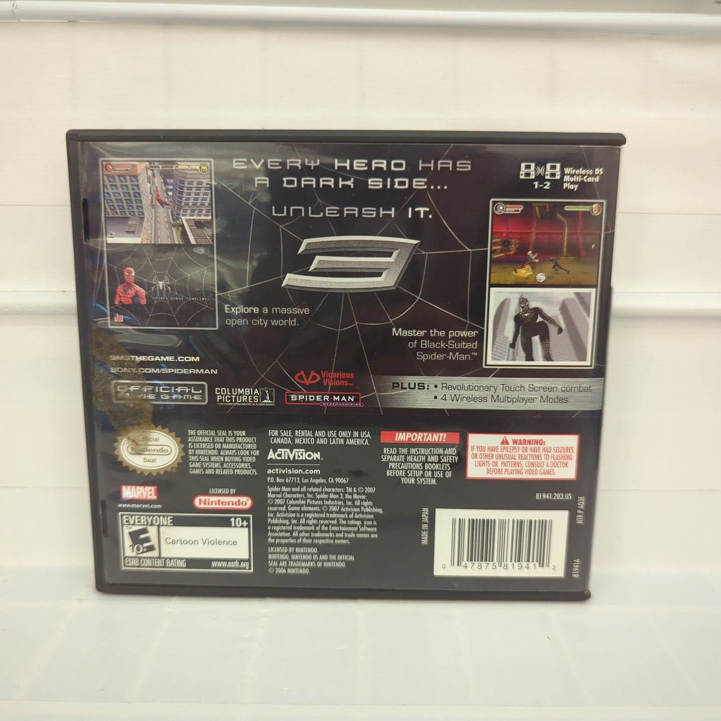 Spiderman 3 - Nintendo DS