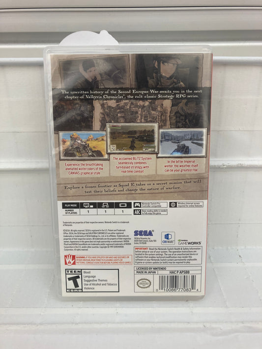 Valkyria Chronicles 4 - Nintendo Switch