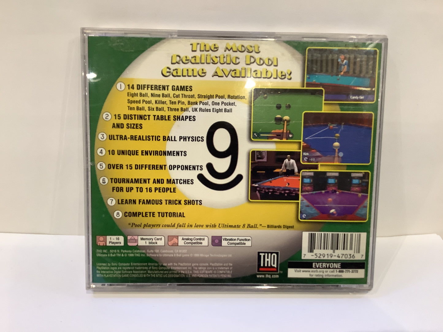 Ultimate 8 Ball - Playstation