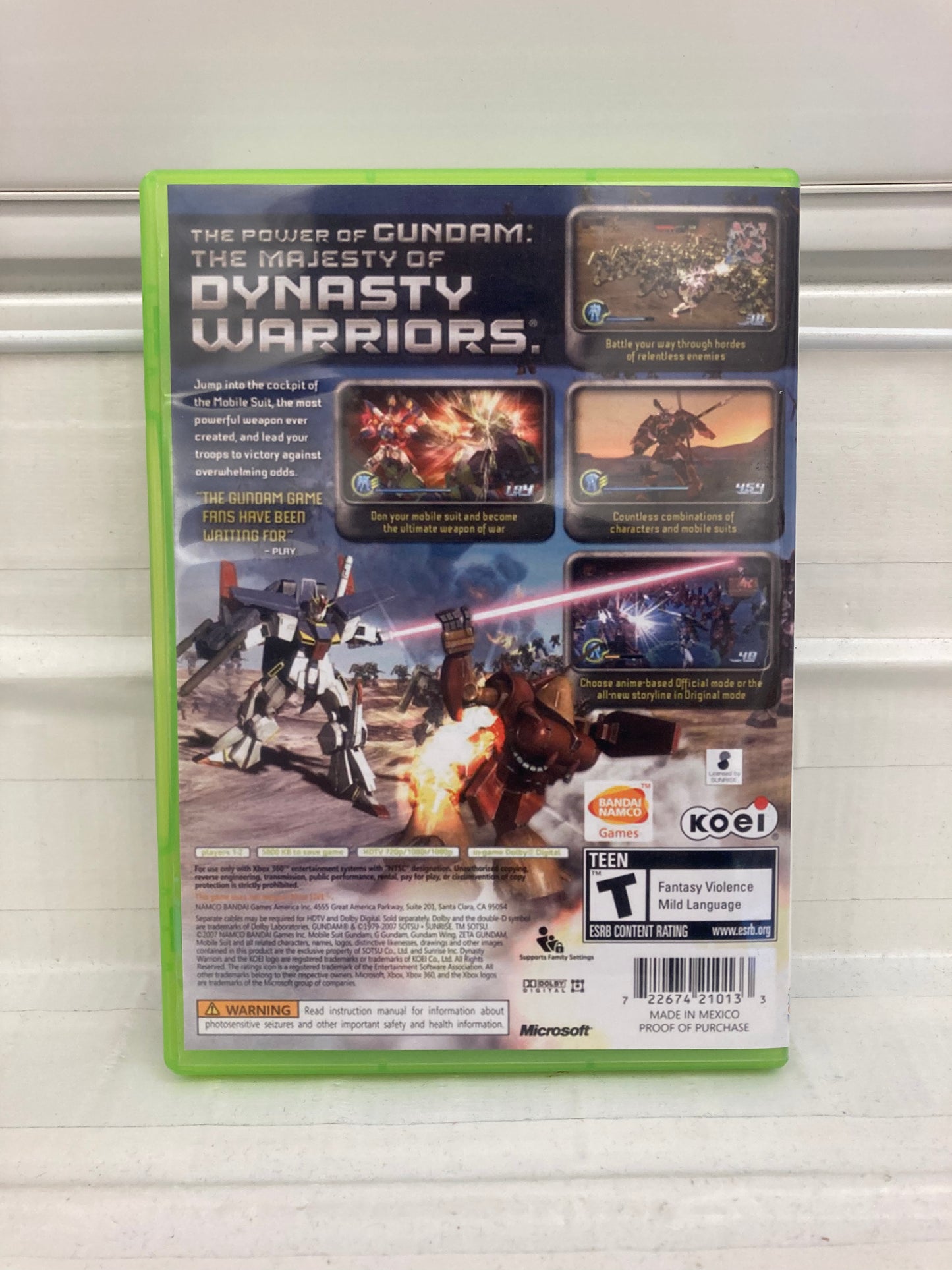 Dynasty Warriors: Gundam 3 - Xbox 360