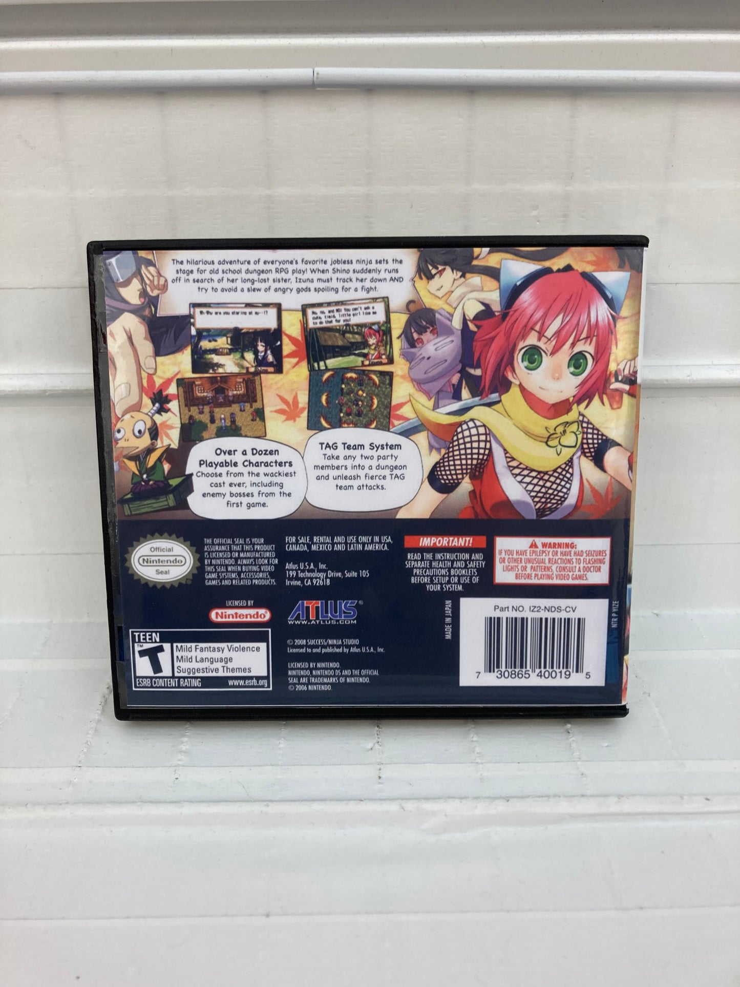 Izuna 2 The Unemployed Ninja Returns - Nintendo DS