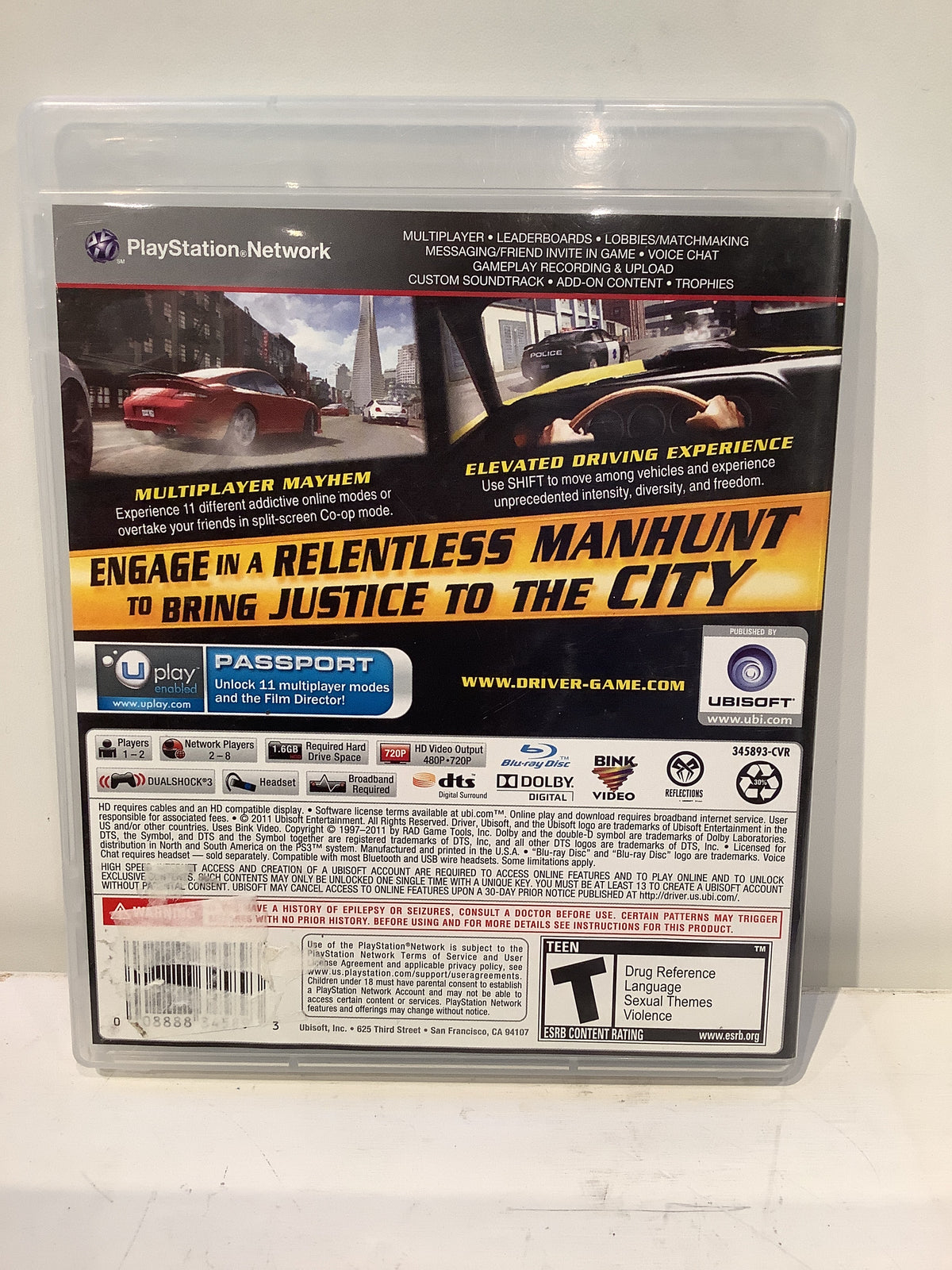 Driver: San Francisco - Playstation 3