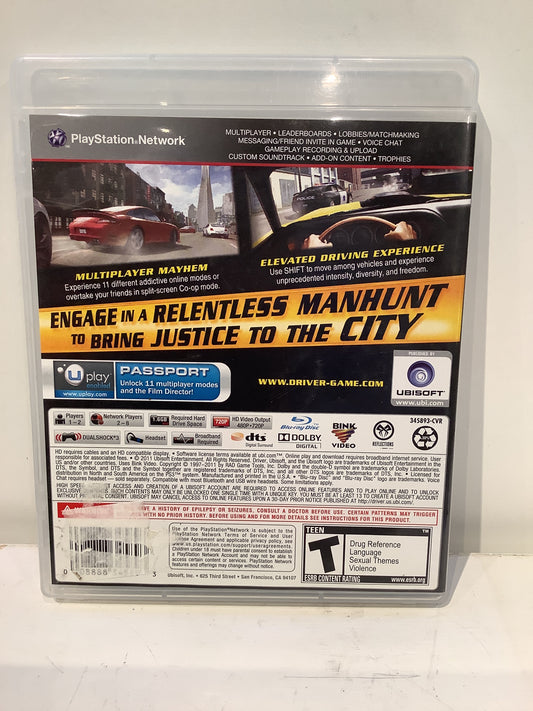 Driver: San Francisco - Playstation 3