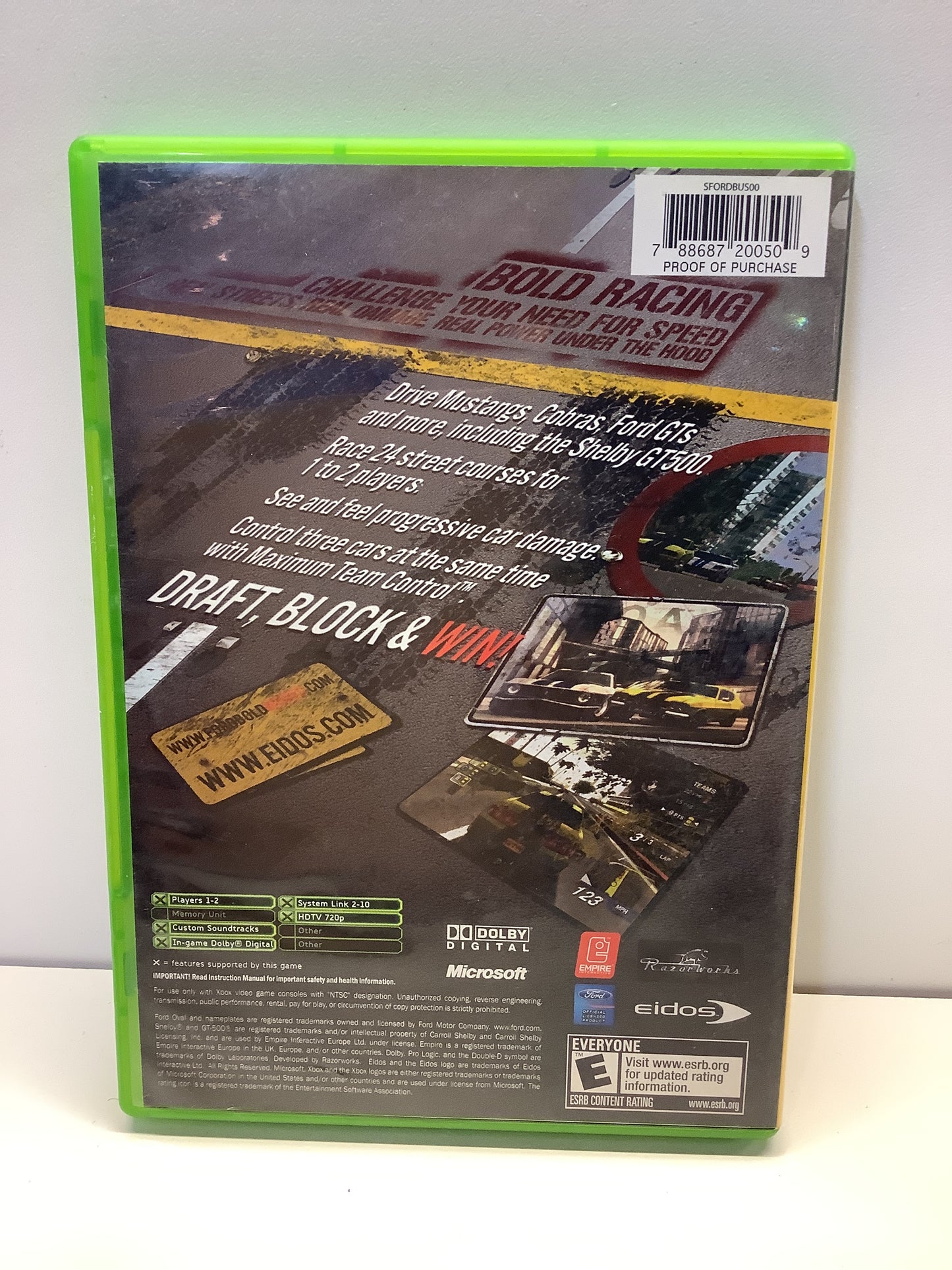 Ford Bold Moves Street Racing - Xbox