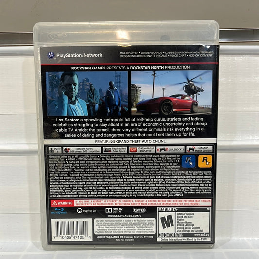 Grand Theft Auto V - Playstation 3