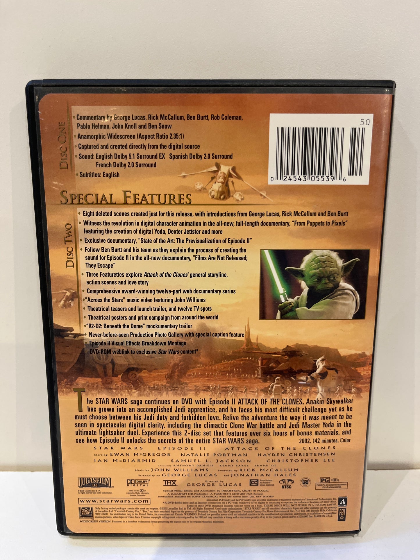 Star Wars II: Attack of the Clones - DVD