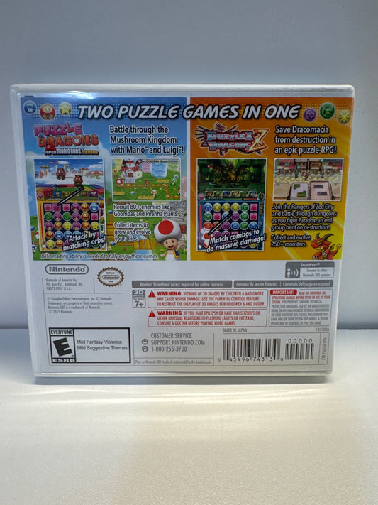 Puzzle & Dragons Z + Puzzle & Dragons: Super Mario Bros. Edition - Nintendo 3DS