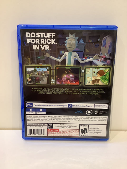 Rick and Morty Virtual Rick-ality - Playstation 4