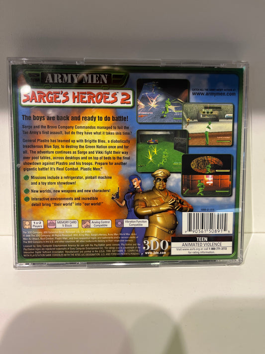 Army Men Sarge's Heroes 2 - Playstation