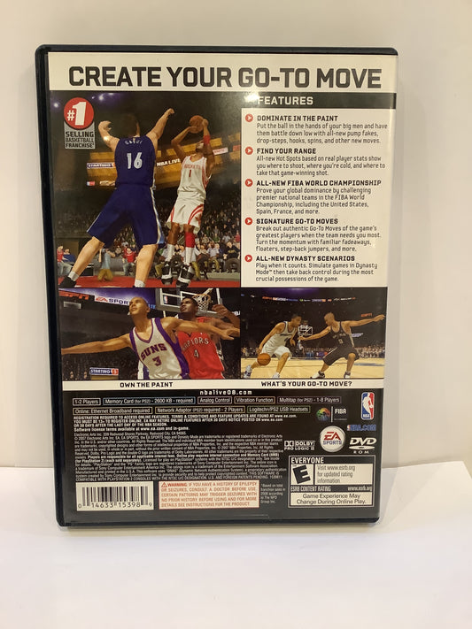 NBA Live 2008 - Playstation 2