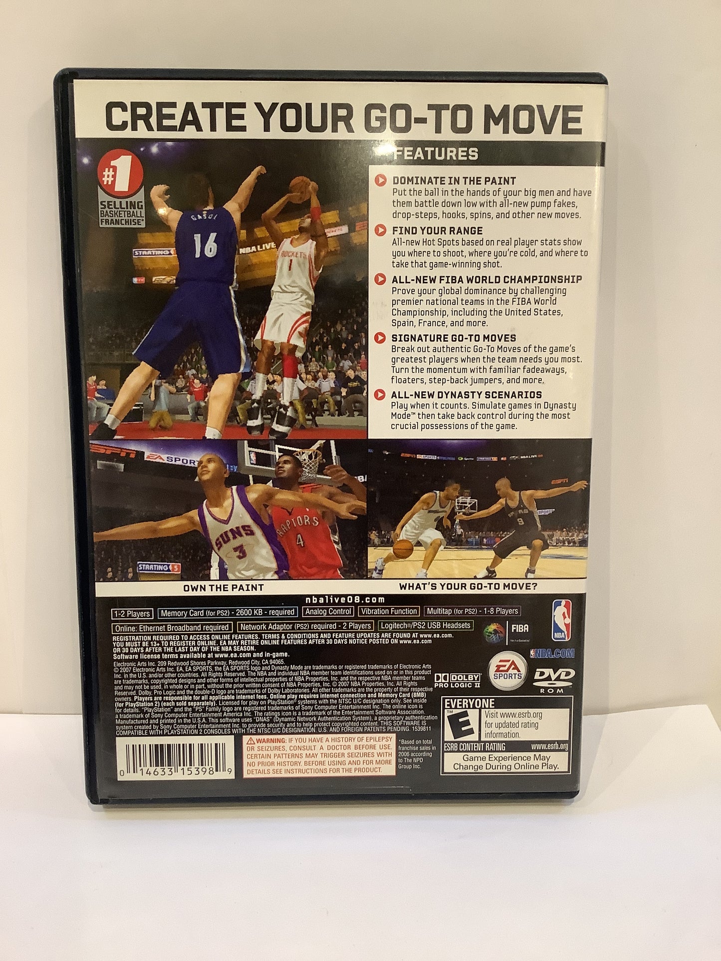 NBA Live 2008 - Playstation 2