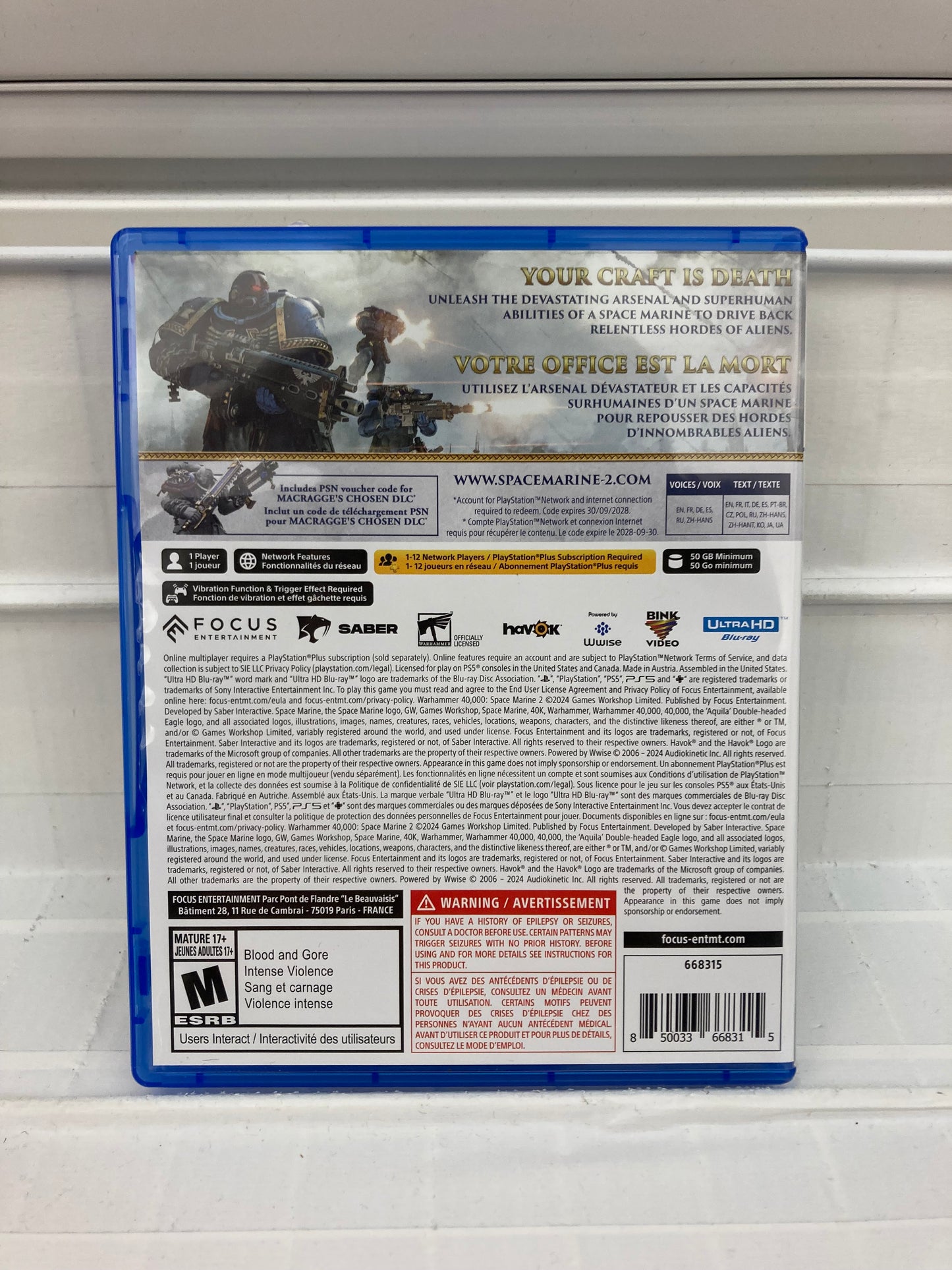 Warhammer 40,000: Space Marine 2 - Playstation 5