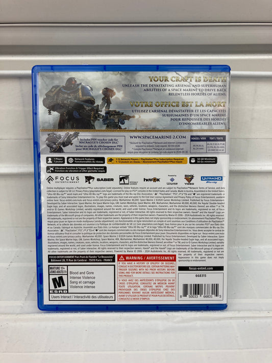 Warhammer 40,000: Space Marine 2 - Playstation 5