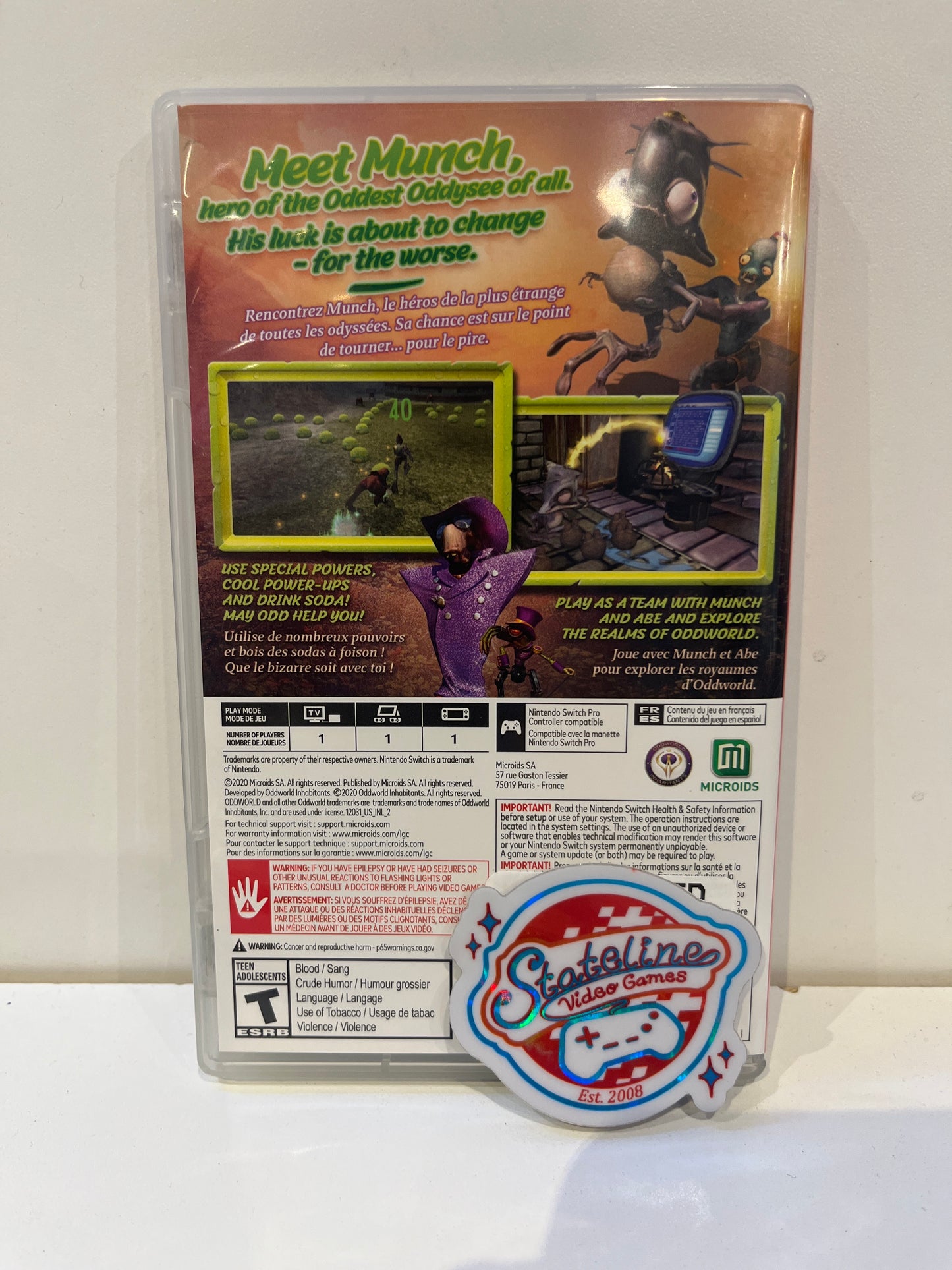 Oddworld Munch's Oddysee - Nintendo Switch