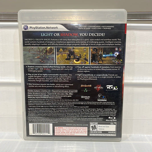 Sacred 2: Fallen Angel - Playstation 3