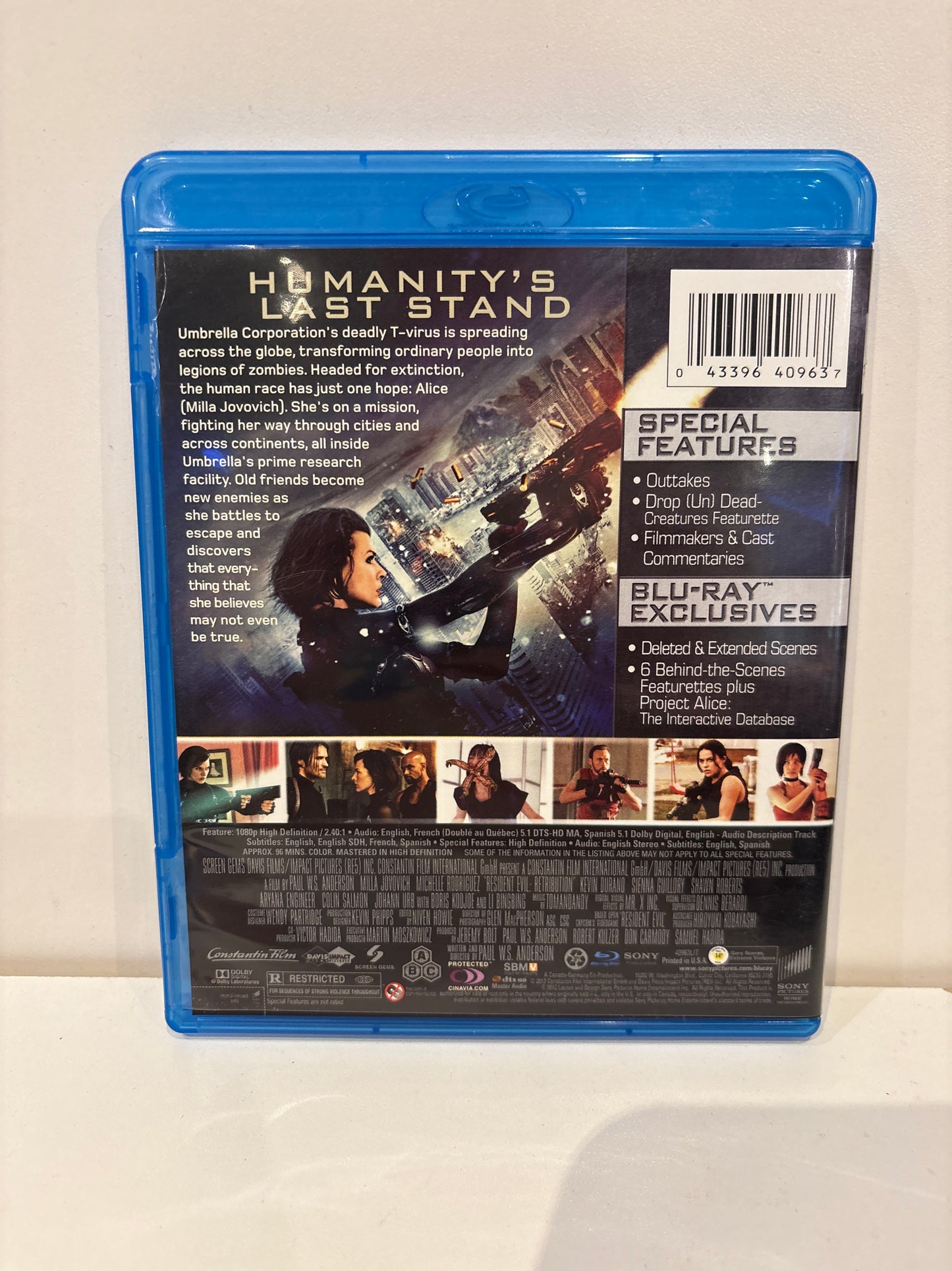 Resident Evil Retribution - Blu-Ray