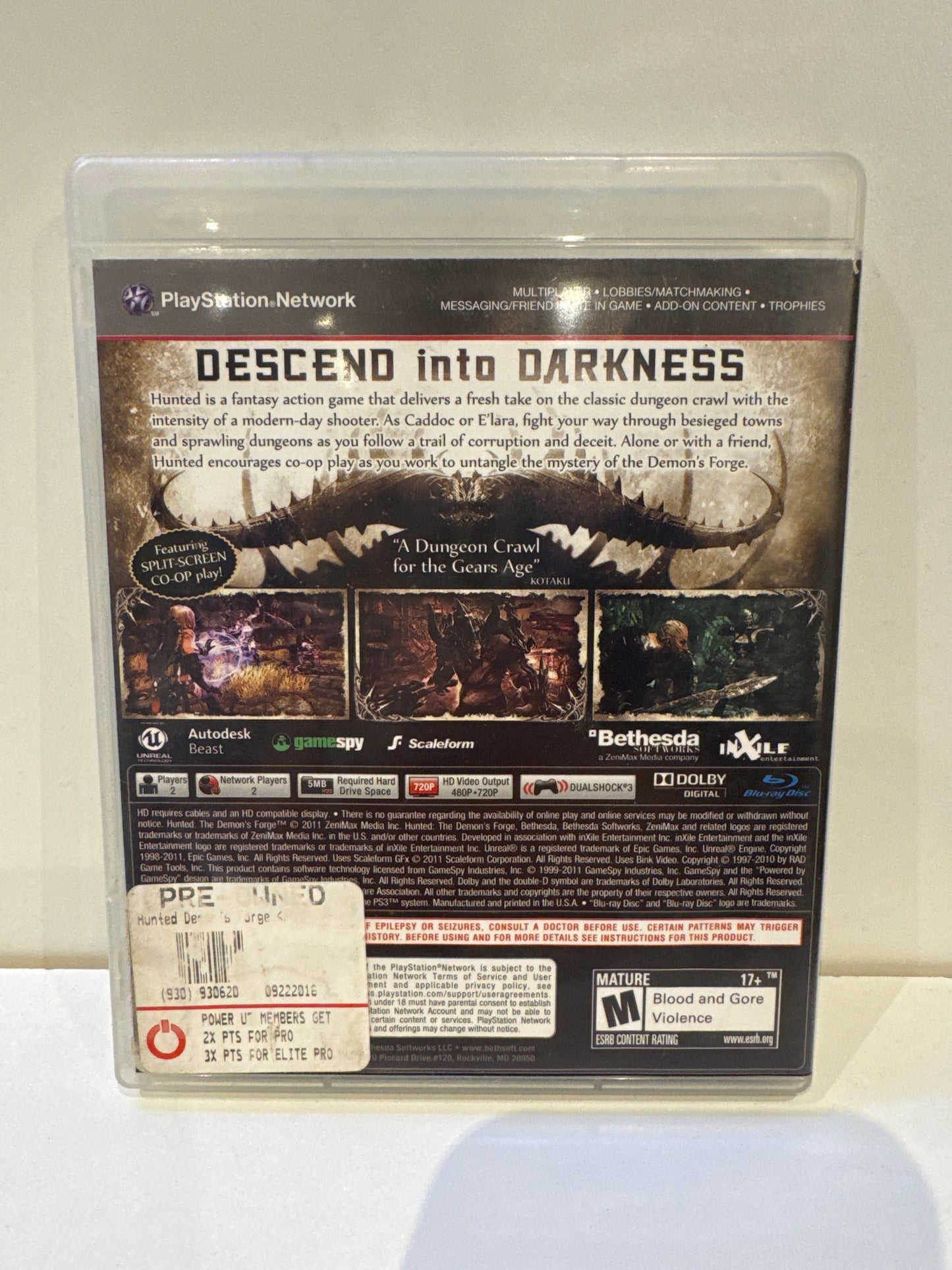 Hunted: The Demon's Forge - Playstation 3