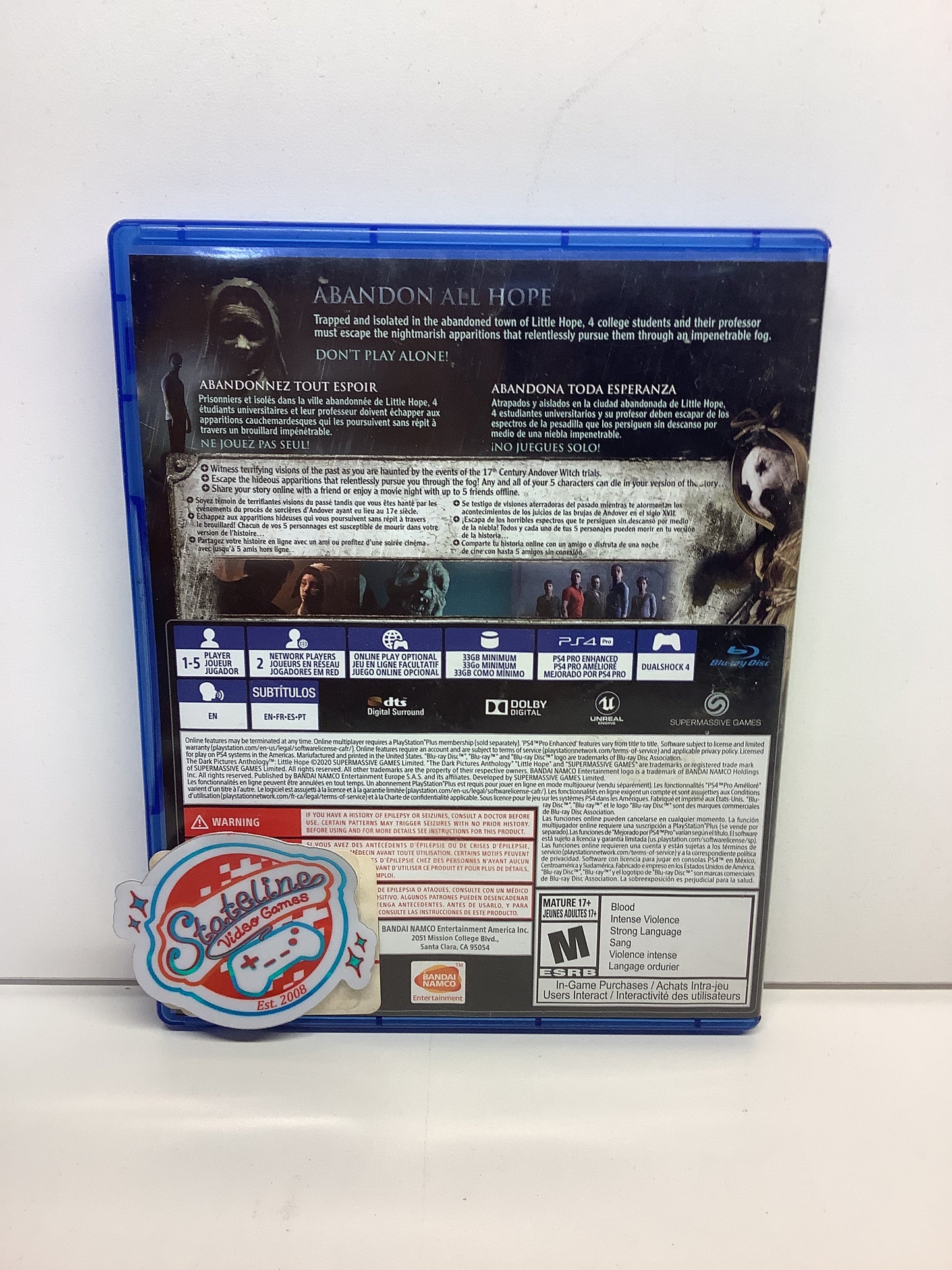 Dark Pictures Anthology: Little Hope - Playstation 4