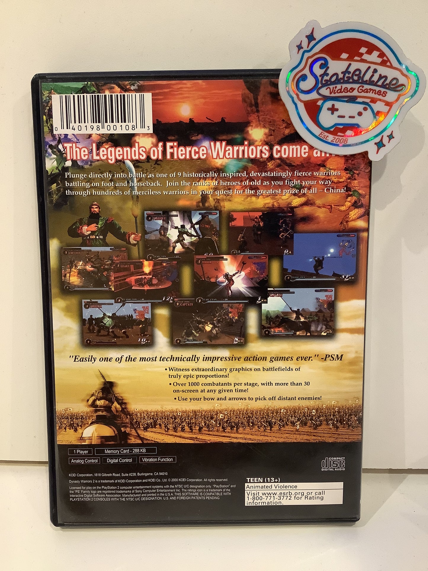 Dynasty Warriors 2 - Playstation 2