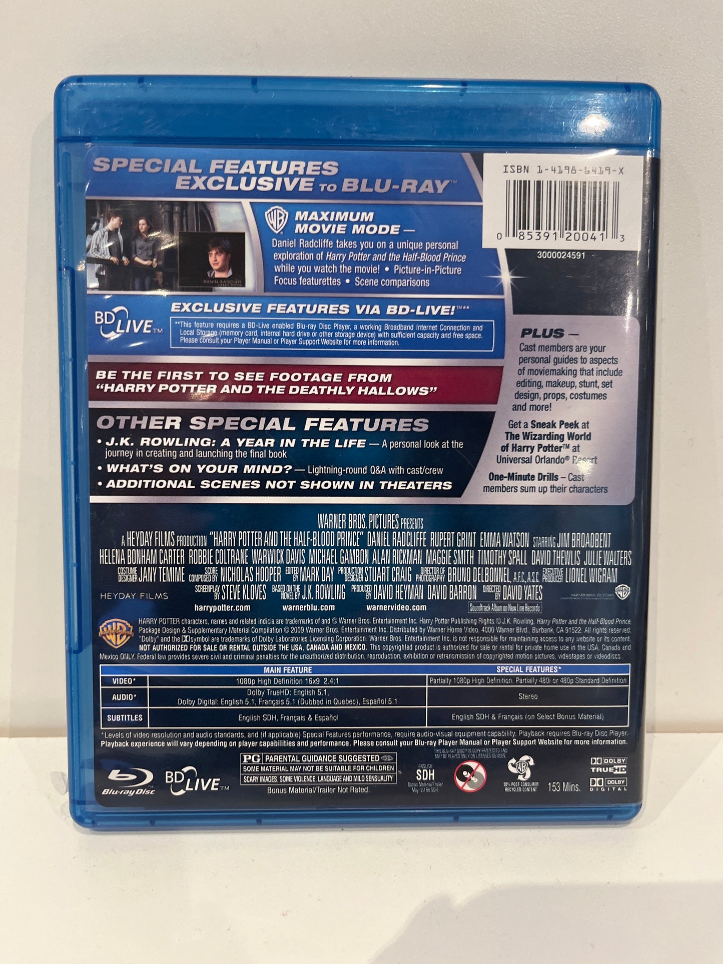 Harry Potter and the Half-Blood Prince - Blu-Ray