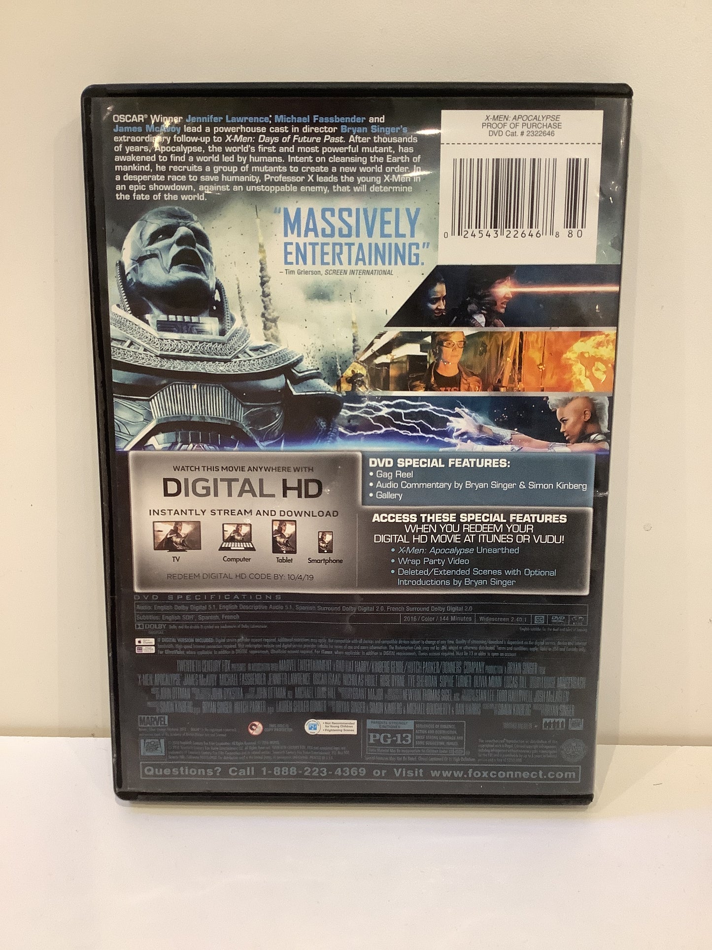 X-Men Apocalypse - DVD