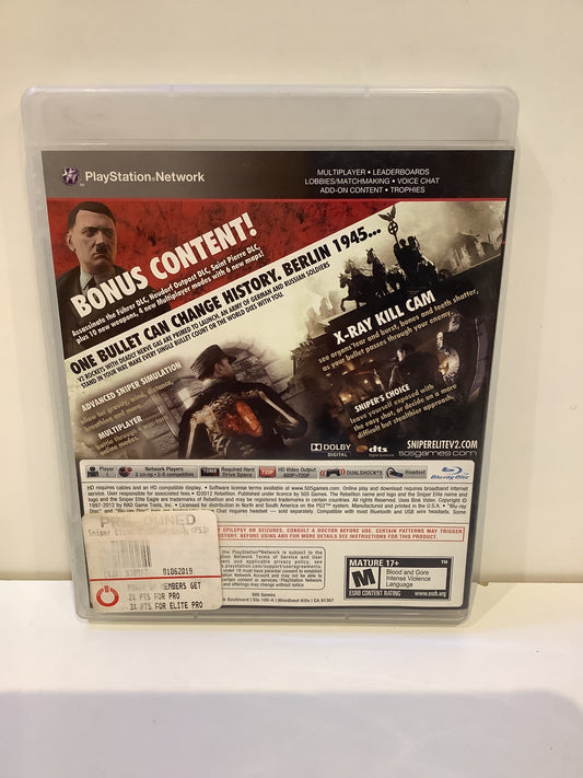 Sniper Elite V2 Silver Star Edition - Playstation 3