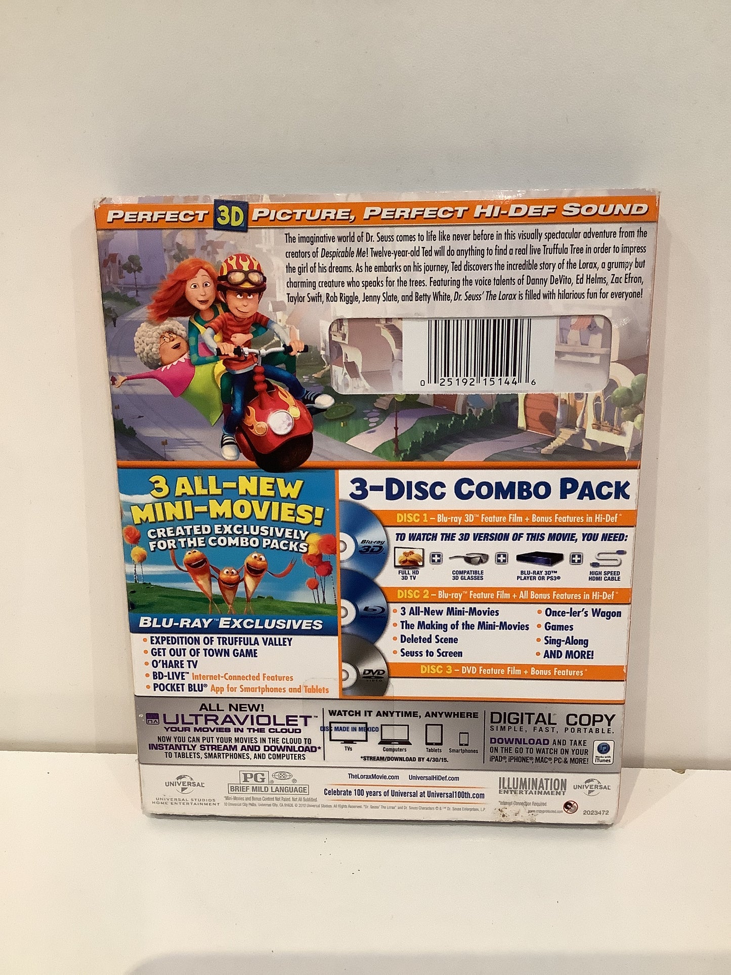 The Lorax 3D - Blu-Ray