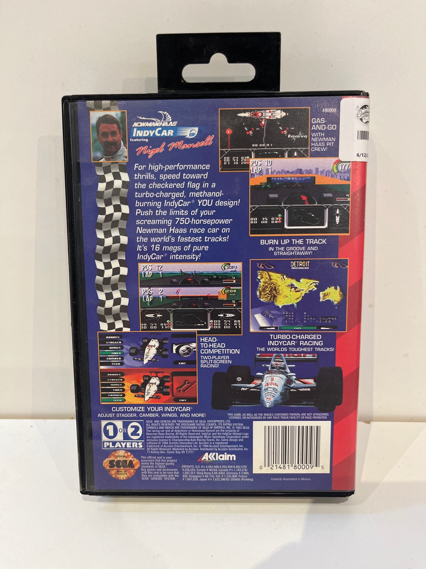 Newman-Haas IndyCar - Sega Genesis