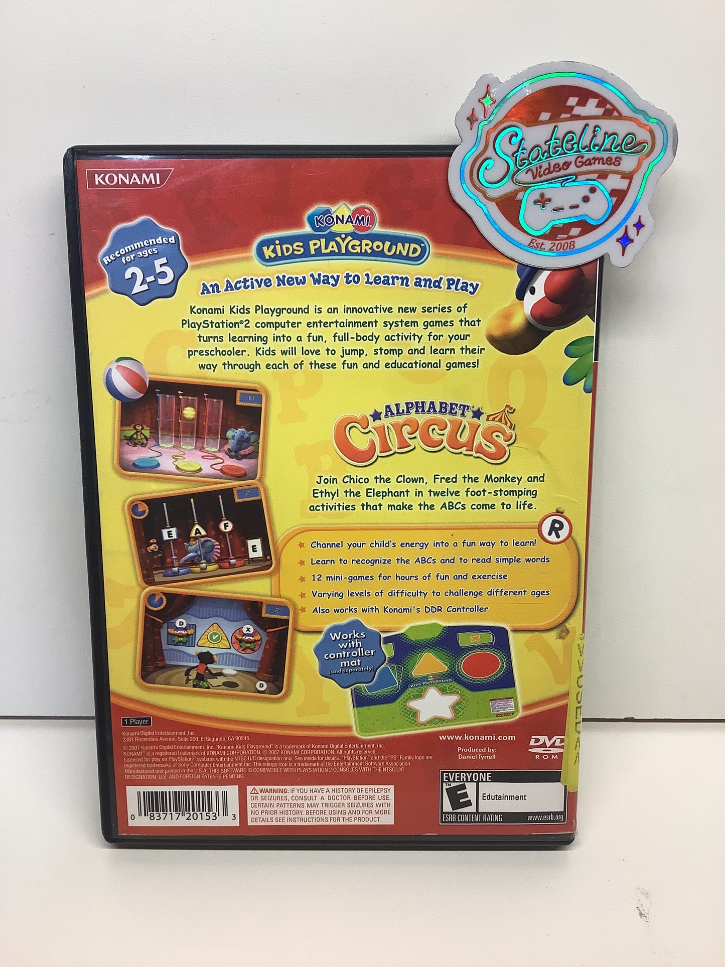 Konami Kids Playground: Alphabet Circus - Playstation 2