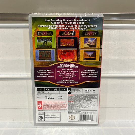 Disney Classic Games Collection: The Jungle Book, Aladdin, & The Lion King - Nintendo Switch