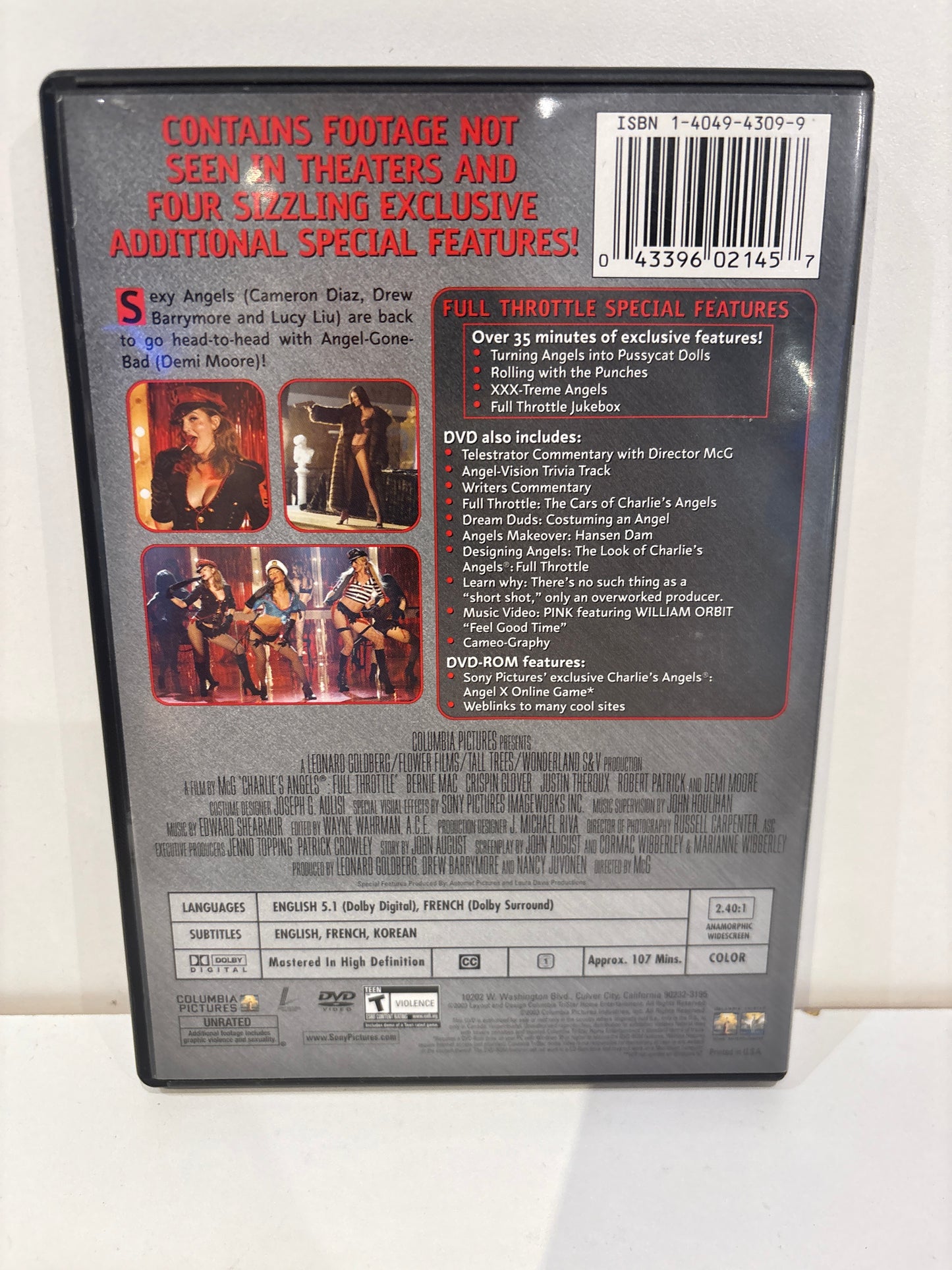 Charlie's Angels: Full Throttle - DVD