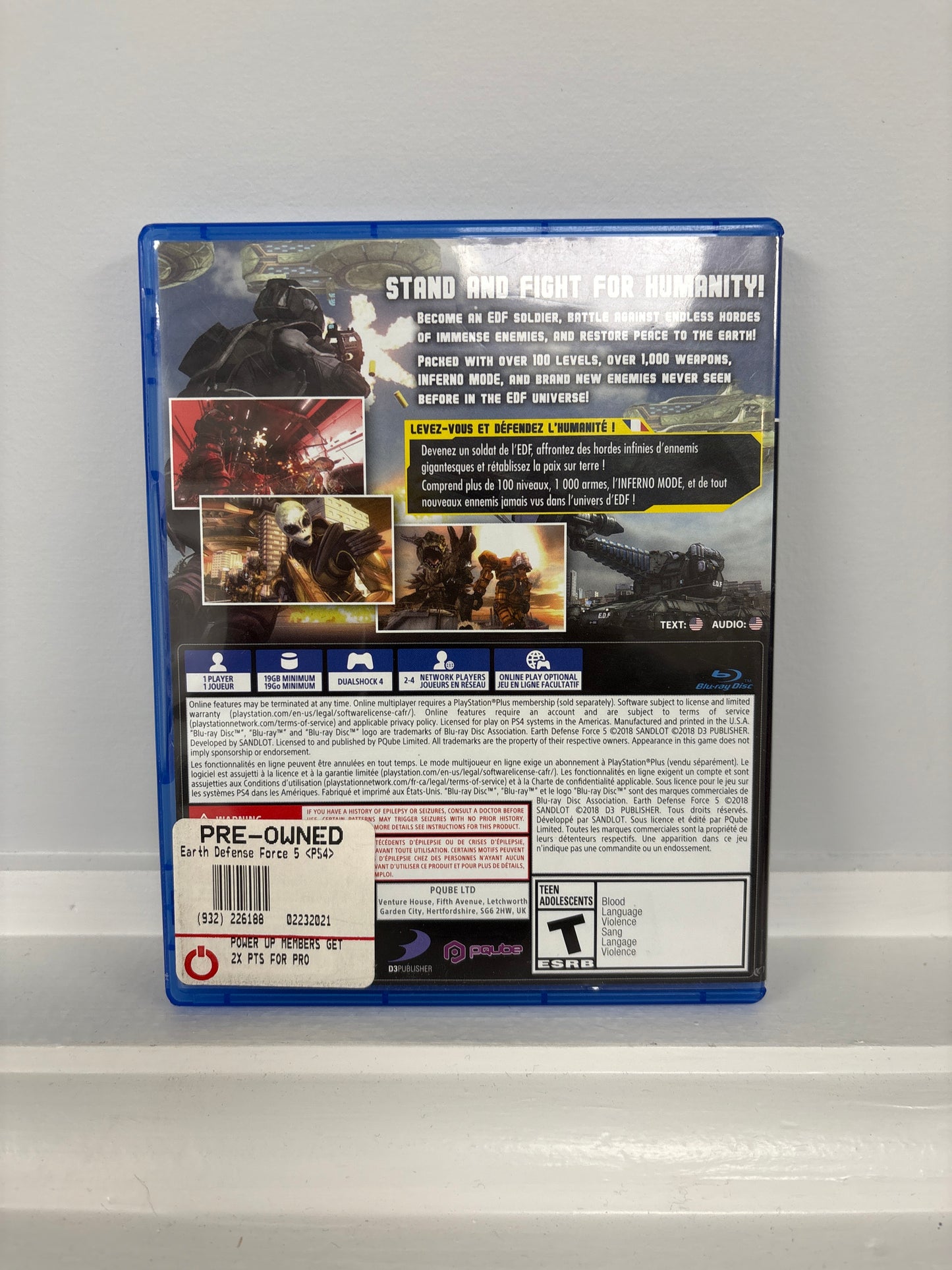 Earth Defense Force 5 - Playstation 4