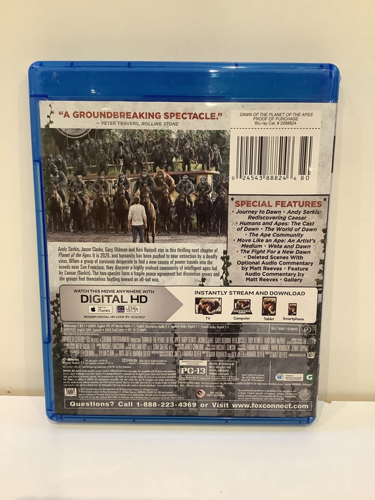 Dawn Of The Planet Of The Apes - Blu-Ray