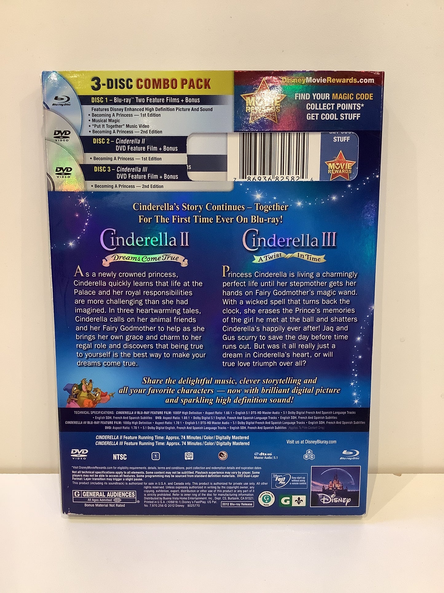 Cinderella II (Dreams Come True) & III (A Twist in Time) - Blu-Ray