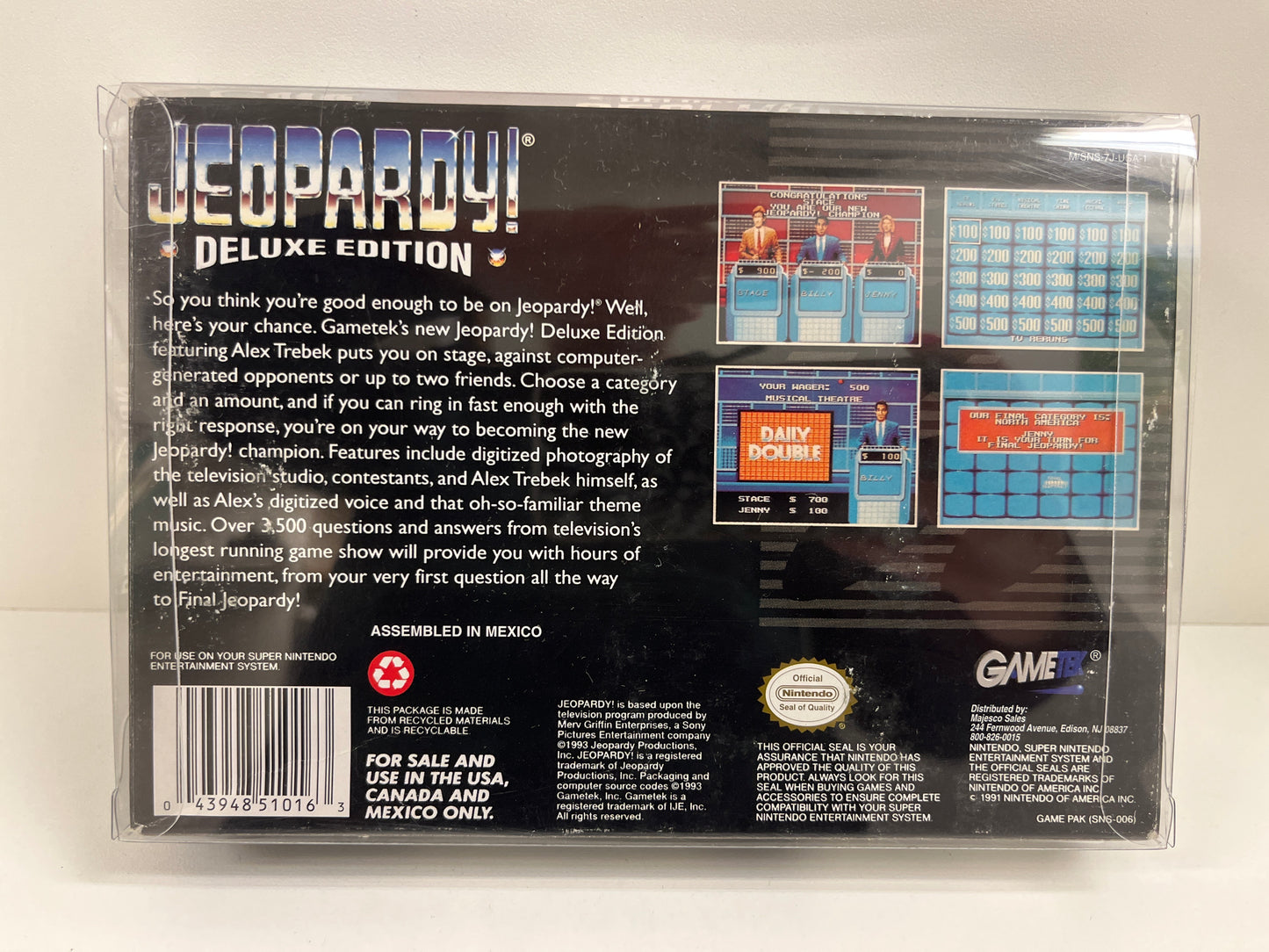 Jeopardy Deluxe Edition - Super Nintendo