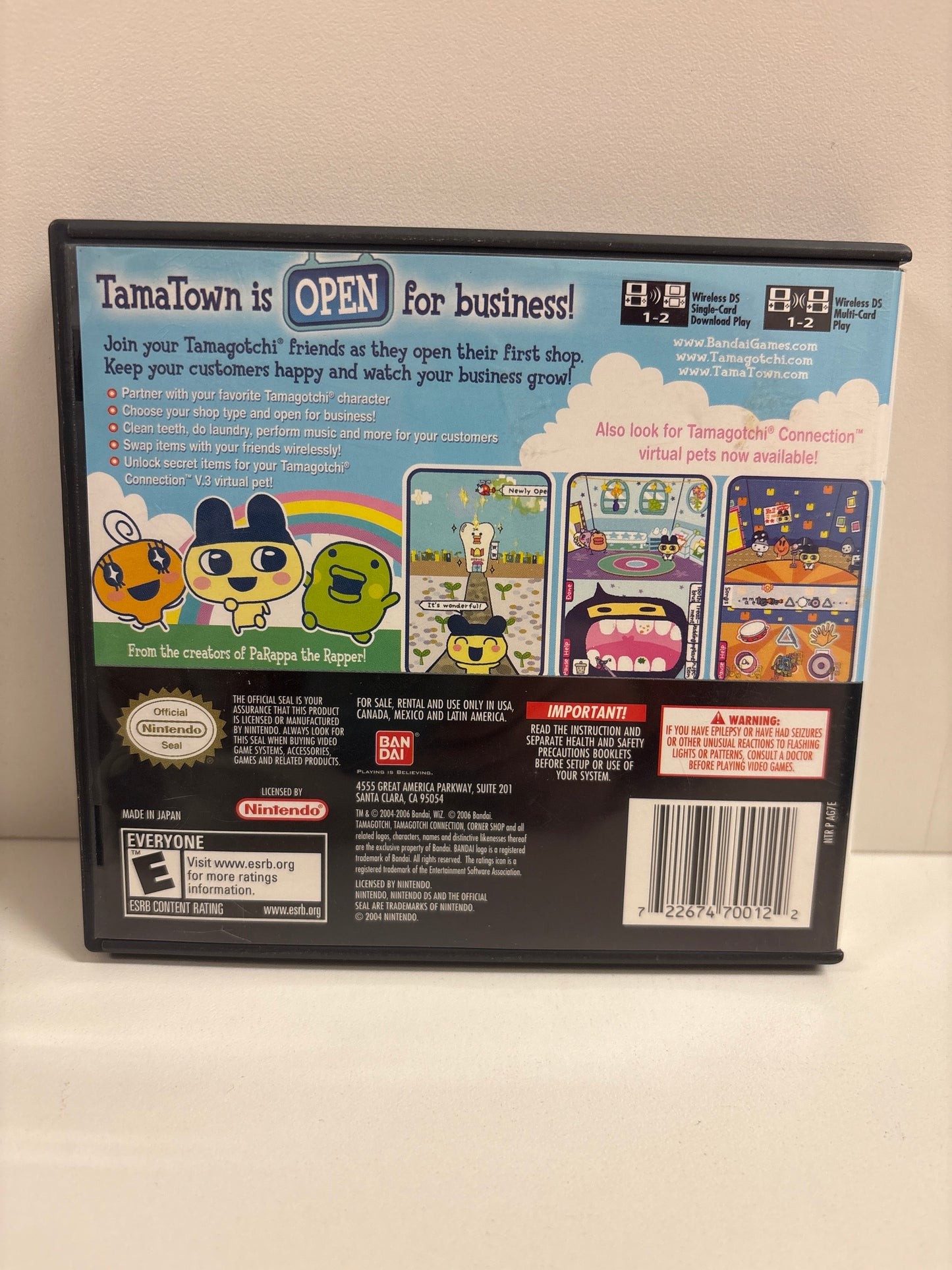 Tamagotchi Connection Corner Shop - Nintendo DS