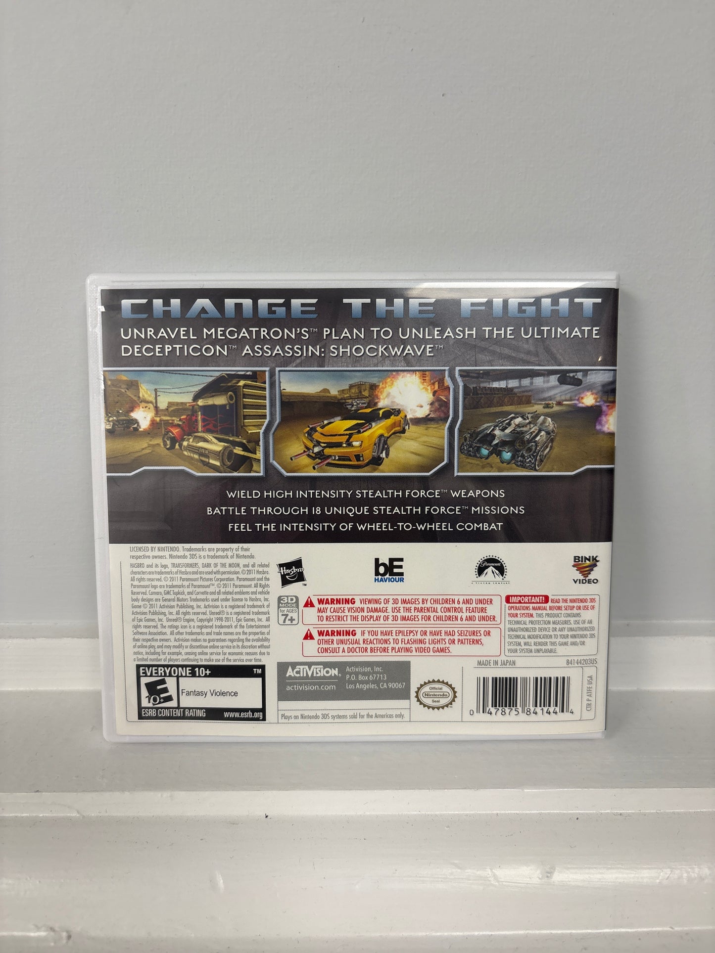 Transformers: Dark of the Moon Stealth Force Edition - Nintendo 3DS