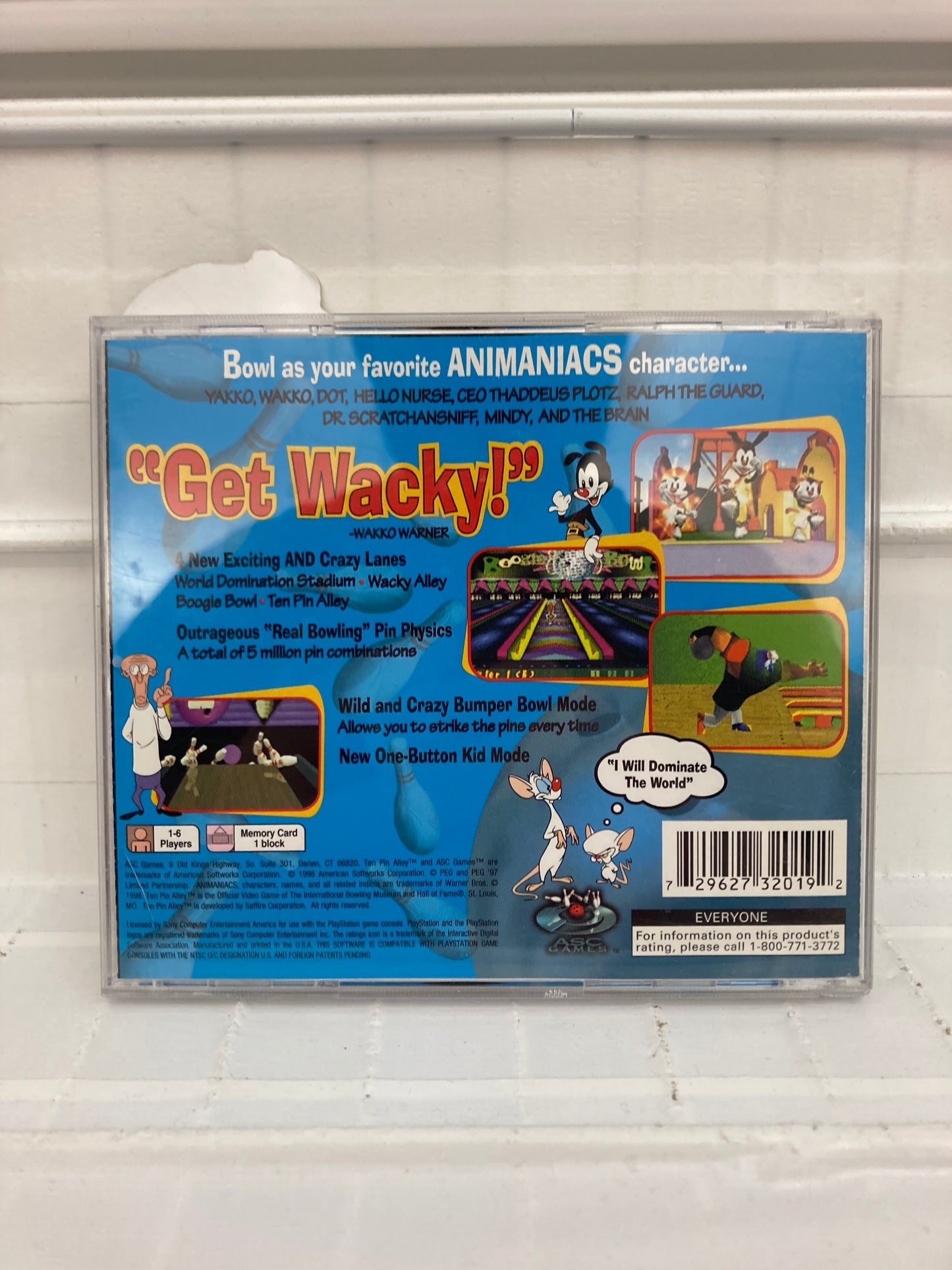 Animaniacs Ten Pin Alley - Playstation