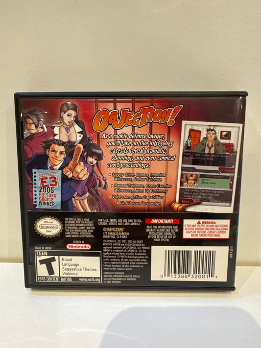 Phoenix Wright Ace Attorney - Nintendo DS
