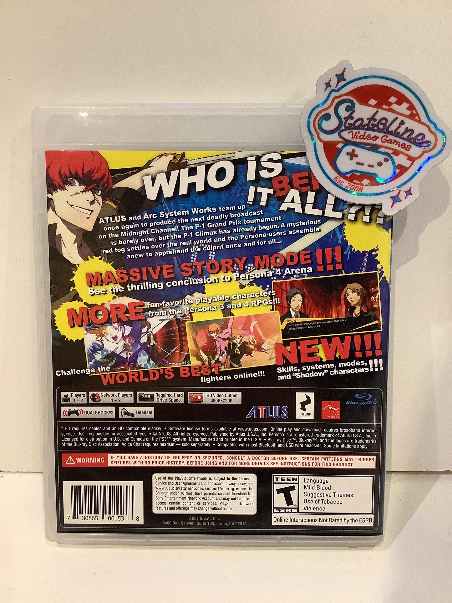 Persona 4 Arena Ultimax - Playstation 3