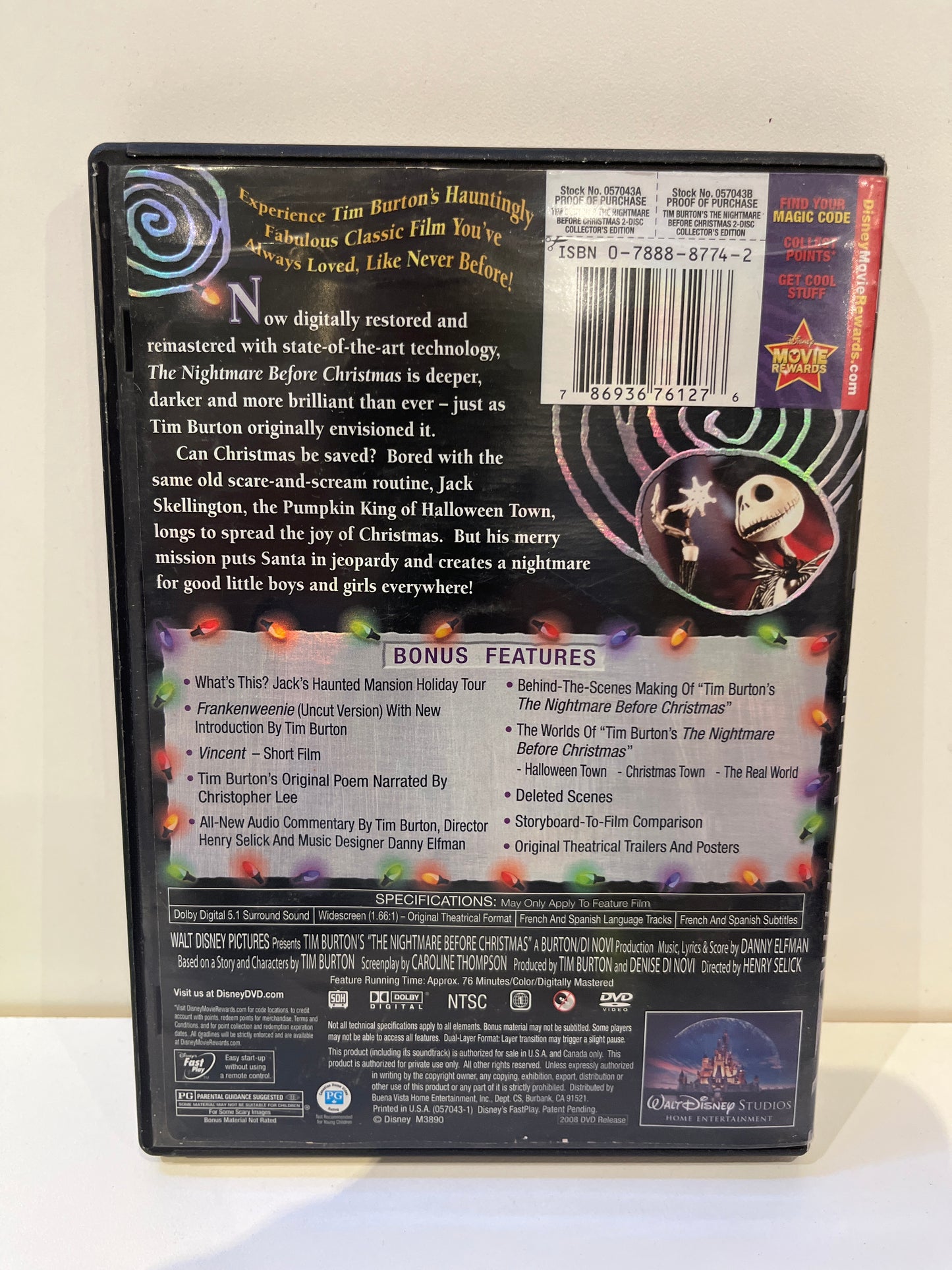 The Nightmare Before Christmas - DVD