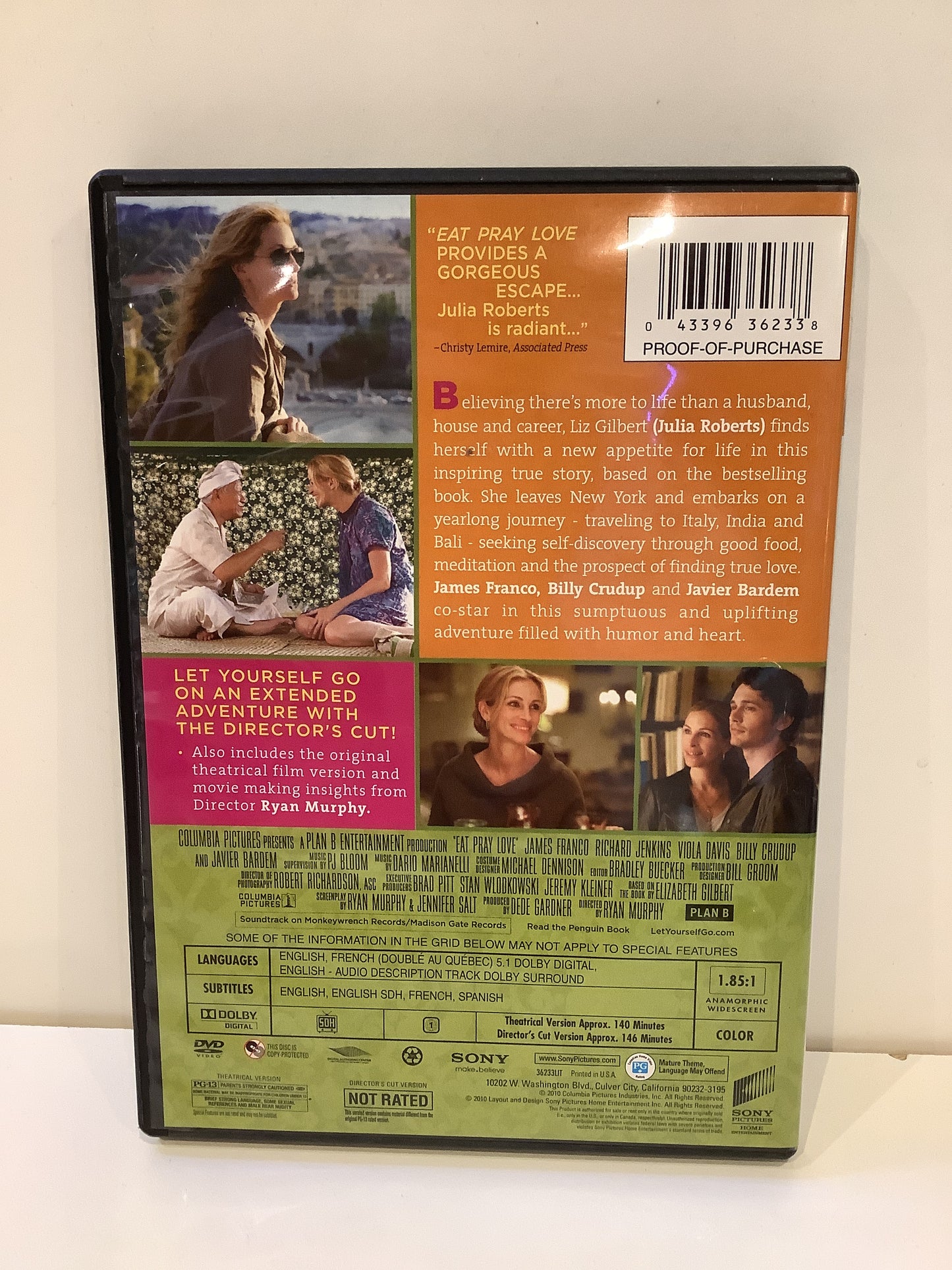 Eat Pray Love - DVD